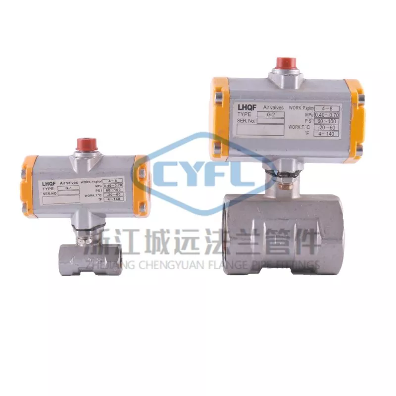 3PC Pneumatic Ball Valve